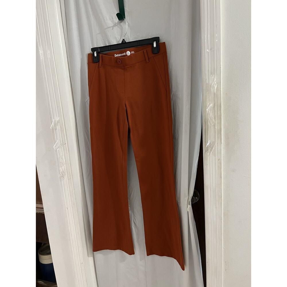Betabrand Limited Edition Pumpkin Shade Flare Leg Dress Pants Sz S Petite